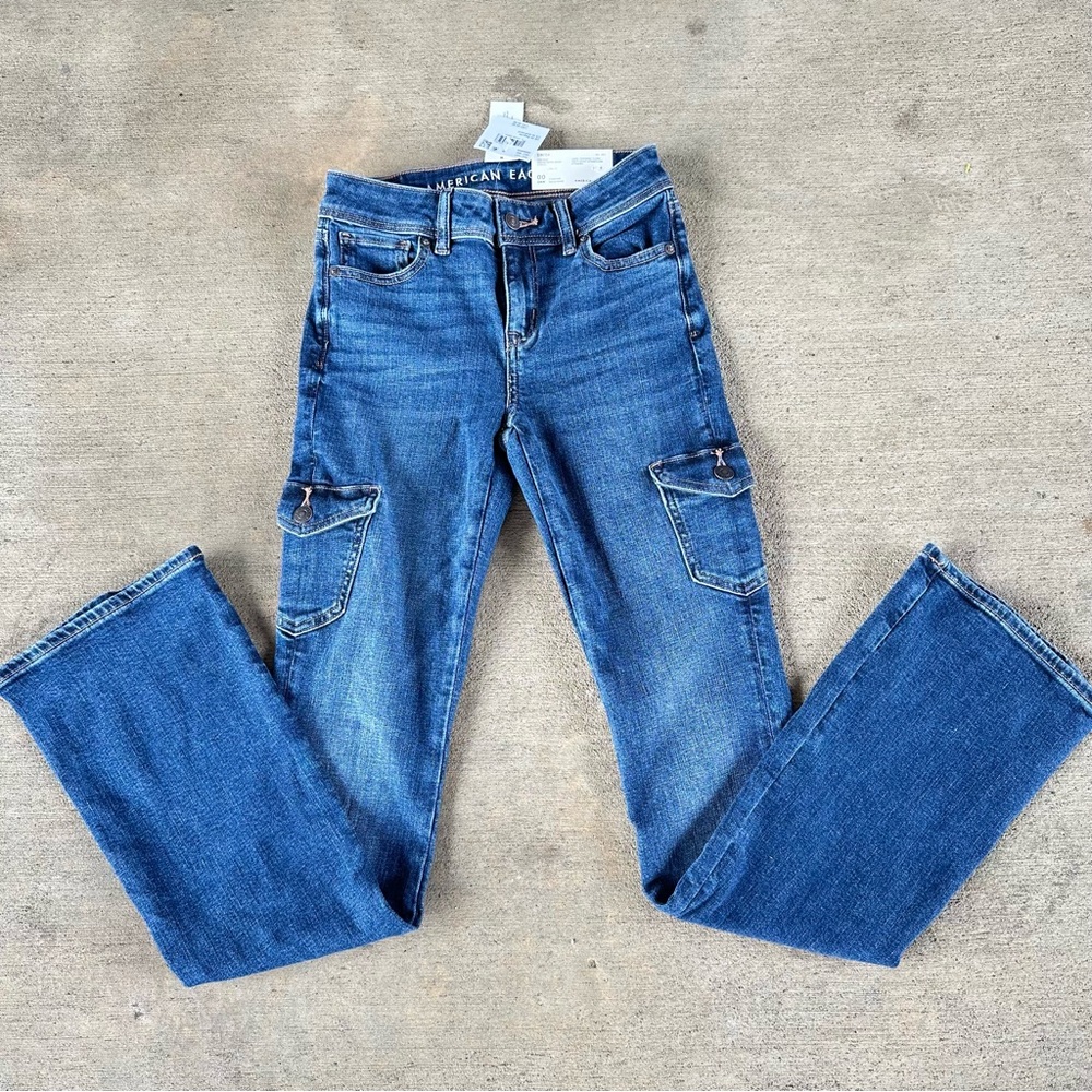 New With Tags American Eagle Kick Boot Jeans Size 00/24